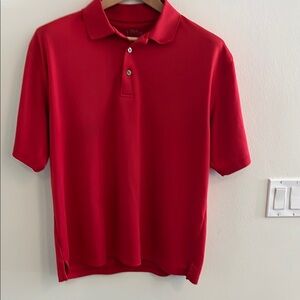 PGA Tour Vibrant Red Polo Golf Shirt - some wear and tear